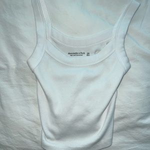 white Abercrombie & Fitch tank top, size XXS